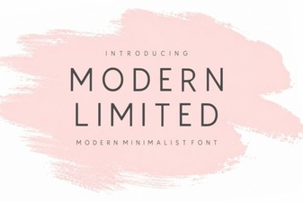 Modern Limited Sans Serif Font for Minimal Design Projects