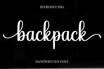 Backpack Script Font Free Download
