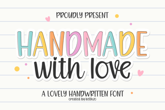 Handmade with Love Font for Creative Design Projects