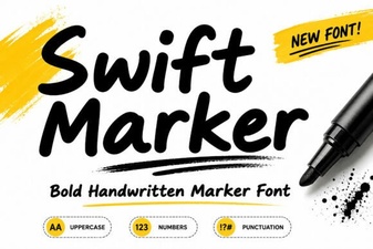 Swift Marker Font for Bold Creative Design Projects