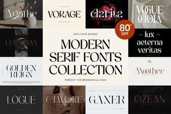 Elegant & Versatile Modern Serif Font Bundle